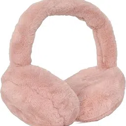 Winter Outdoor Wear Adjustable Size Ear Muffs/Warmer for Kids, Girls and Women, Ideal Head/Hair Accessory. Foldable & can fit in your Handbag, Travelling & Casual wear (Peach)-image-9
