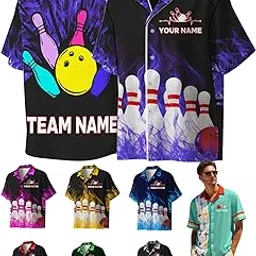 Custom Bowling Shirts Personalized Bowling Jerseys Unisex with Names Customized Bowling Team Shirt-image-40