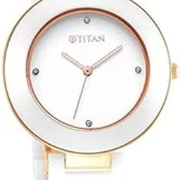 Titan Metal Mechanicals Golden Dial Golden Stainless Steel Strap Watch for Men image 1