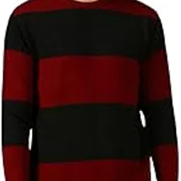 dennis lingo Men Black Striped Slim Fit Full Sleeve Crew Pullover-picture-19
