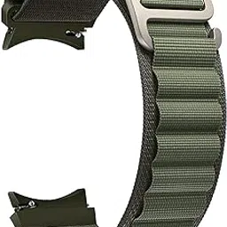OBOE Nylon Smart Watch Band Compatible with Samsung Galaxy Watch 7/6/5/4/FE 44mm & 40mm, Galaxy Watch 4 Classic 42mm & 46mm, Galaxy Watch 5 Pro 45mm, Galaxy Watch 6 Classic 47mm & 43mm (Green)-picture-66