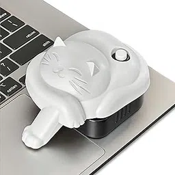 Laptop Touchpad Jiggler - Doesn't Work on DeII - Keeps Active Laptop Trackpads - Undetectable - Cordless Mouse Jiggler - Mechanical Mouse Mover - 6 Months on AA Battery - ON/Off Switch (Gray Cat)-picture-16