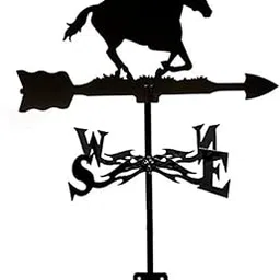 HEAVENGLOW Practical Weather Vane Farm Garden Stake Yard Decor 55cm Tall Ornament Horse Riding-picture-28