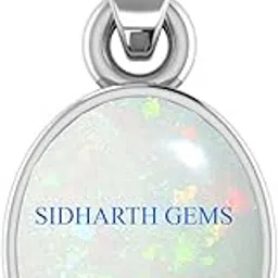 kushmiwal gems Certified Natural Opal Pendant Silver Plated Locket 5.00 Ratti / 4.00 Carat (Australian Opal) Brilliant Cut Certified Astrological Gemstone-picture-25