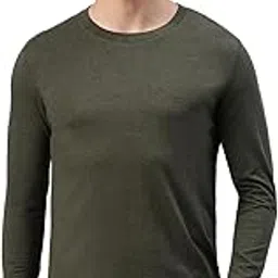 van heusen Men Athleisure Regular Fit T-Shirt - Cotton Rich - Crew Neck, Full Sleeve, Soft Handfeel-picture-38