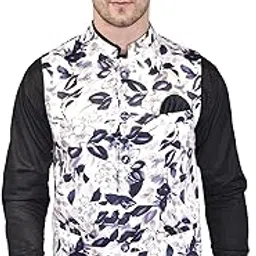 printcultr: merchandise yourself PRINT CULTR Men's Printed Cotton Sleeveless Nehru/Modi jacket/Sadri/Waistcoat/Bundi Jacket/Jacket - For Festive/Wedding/Party | (PCN29)-picture-26