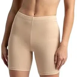 Women's Cycling Shorts, High Waisted, Comfortable and Soft Fabric (in, Numeric, Free Size, Regular, Skin Color)-image-1