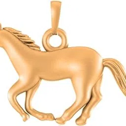 akshat sapphire 925 Sterling Silver 22k Gold Plated Strength Symbolic Horse Pendant Lord Strength Symbolic Horse Locket for Men and Women-picture-20
