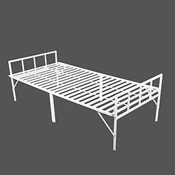 Faburaa QuickFold Metal Folding Bed | 3 Year Warranty | Single Size for Sleeping Guest Bed Easily Storable | Powder Coated (3ft X 6ft, White) (3ft X 6ft)-picture-27