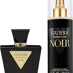Guess Seductive Noir Eau De Toilette 30Ml + Floral Liquid Body Mist Women 250Ml (Pack Of 2)-image-6