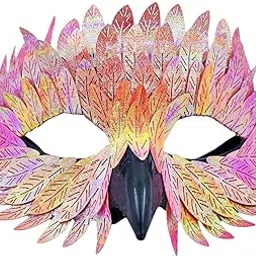 bnf Mask Fashion Half Face Cover for Role Play Holiday Valentine's Day Pink and Yellow-Clothing, Shoes & Accessories - Costumes, Reenactment, Theater - Accessories - Masks & Eye Masks-picture-20