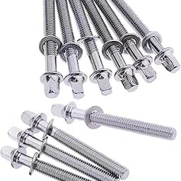 CALANDIS® 10Pcs Drum Tight Screw Durable Drum Tension Rods for Repair Parts Drum Snare 5Mmx40Mm | 10 Drum Tight Screws-picture-17