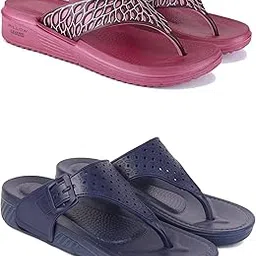 Women's Sandals | Lightweight Wear| Stylish & Easy to Wear For Women'S PCV-SAN-(2-COMBO)-1886-1985-picture-39