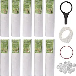 Dwiza Enterprise 10 PP Spun Filter+1 Spanner+4 Antiscalant balls+2 mtr Pipe+1 Bowl O Ring | Spun Filter | Cartridge | 5 Micron | 10 Inch water filter candles for All Type Of Ro Water Purifier (10 Pic)-image-37