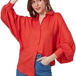 style quotient Women Solid Poly Crepe Oversized Casual Shirt-picture-11