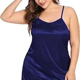 gwachi Women's Nightgown Adjustable Spaghetti Strap Nightdress Lace Chemise Night Dress Solid Sleepwear Slip-picture-22