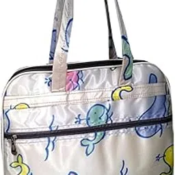 Women's Multi Processor Printed Travel Bag Small Travel Bag - Height:10 Inch Width:6 Inch Length:17 Inch Depth:10 inch (Multicolor)-picture-15