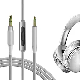 GEEKRIA Audio Cable with Mic Compatible with Bose QuietComfort SE, QC45, QC35 II, QC35, QC25, 700 Cable, 2.5mm Replacement Stereo Cord with Inline Microphone and Volume Control (4 ft / 1.2 m)-image-21