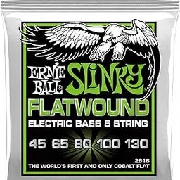 Ernie Ball Slinky Flatwound Bass Strings Gauges .045, .065, .080, .100 .130-picture-11