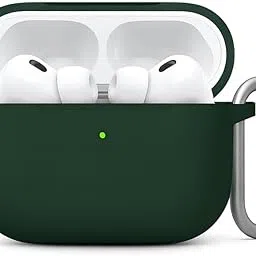 Yellowinc Premium Silicone Case Cover for Apple Airpods Pro 3 (2025), Smooth Matte Finish Coating with Heavy Duty Carabiner (Silicone Dark Green, Airpods Pro 3)-picture-27
