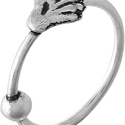 925 Sterling Silver Hand Nose Ring & upper helix earring For Women (10mm- 1PC)-image-85