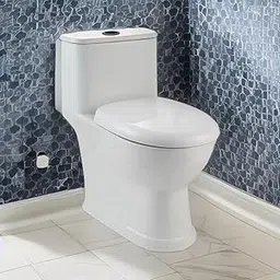 Hindware One-piece Western Commode for Bathroom, Touch-free, Floor Mount, FLORA-picture-17