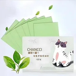 LAGRIK Green Tea Infused Premium Oil Blotting Sheets - 100 Pcs Thick Facial Blotting Papers for Oily Skin, Acne Control, and Makeup-Friendly Shine Control- penser Pack for Women and Men-image-49
