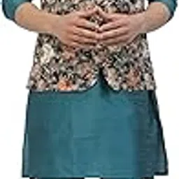 ts lifestyle Men's Green Kurta Pyjama & Printed Nehru Jacket Sets.-picture-21