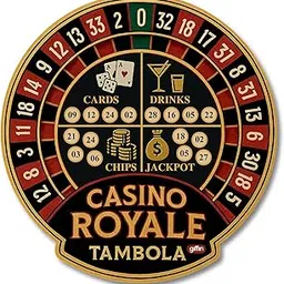 Giffin Casino Royale Tambola Tickets with Sketch Pens | Casino-Themed Party Housie Game | Fun Bingo Cards for Kitty Parties, Family Gatherings, Social Events (Pack of 60 Tickets)-image-25