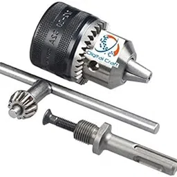 Digital Craft 13Mm Drill Chuck Size 1-13Mm Drill Chuck SDS Adaptor Key Set Female 1/2" 20 UNF image 1