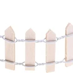 CALANDIS™ Miniature Garden Fence Decorative Fence for Fairy Garden DIY Model Flowerpot wood-picture-14