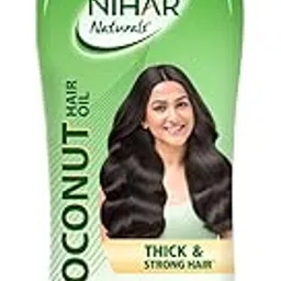 Nihar Naturals Non Sticky,Coconut Hair Oil For Thick & Strong Hair, Jasmine, 400 ml image 1