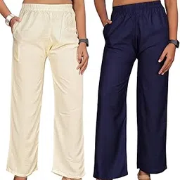 anti wrinkle designer Jodhpuri Rayon Viscose Soft Plazzo Combo of 2 with one Pocket-picture-51