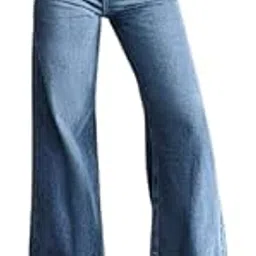 dolsia trends Women’s High Waist Wide Leg Jeans | Vintage Washed Denim Loose Fit Casual Pants-picture-19