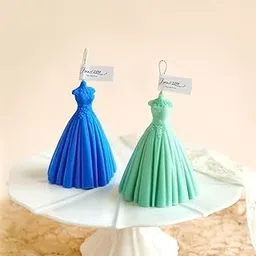 SMELLO Bride Dress Candle Mold ? Elegant Silicone Mold for Wedding-Themed DIY Candle Making (Pack of 1)-picture-22