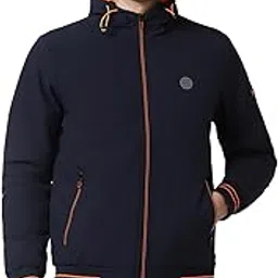 Polyester Blend Men's Regular A-Line Coat-image-8