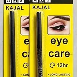 ADS Kajal Eye Care Professional Waterproof Extra Black Eyeliner, 12 Hour Long Lasting, Smudge-Proof Makeup Pencil-image-0