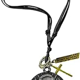 afh Jay Bhim Jay Bharat Metal Dr. Babasaheb Grey Pendant with Leather Cord Chain for Men and Women | Stylish Motivational Necklace | Inspirational Jewelry-picture-14