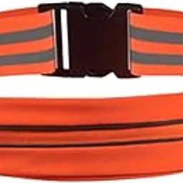 JAZZY PEARLS® Reflective Belt Elastic Glow Belt Phone Holder Runners Belt Bag Safety Strap Belt Orange-Sporting Goods-Fitness Running & Yoga-Clothing & Accessories-Safety & Reflective Gear-picture-22