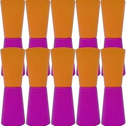CALANDIS™ 10 Pieces Flip Cups Speed Agility Training Aid for Kindergarten Gym with Net Rose Orange | Training Aids | Soccer | Team Sports-picture-15