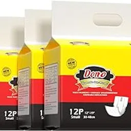 DONO Disposable Dog Diapers Male Dog Wraps, Including 48pcs Super Absorbent Diapers for Dogs and Cats,S (12"-19")-picture-59