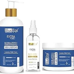 Keratin+ Smoothing Shampoo, Serum and Hair Mask Set | Helps To Replenishes Moisture, Smoothens Dry, Frizzy Hair, Strengthens, Repairs Damaged Hair Paraben and Sulfate Free (300ML)-picture-12