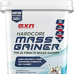 greenex nutrition GXN Hardcore Mass Gainer 5kg | With Vitamins & Minerals | Cream N Cookies | Added Creatine & Digestive Enzymes | 67 Servings-picture-17