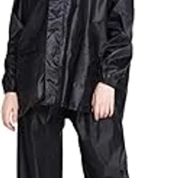 adorazone Adoraozone Women's Solid Waterproof Raincoat/Rainsuit with Adjustable Pants, Hood and Cover-picture-33