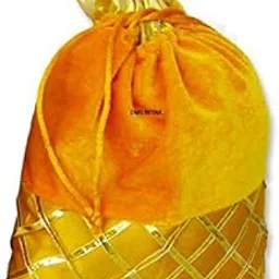 DMS RETAIL Women's Multi Color Gotapatti Velvet Potli Bag for Weding Or Shagun Return Gift- Hand Purse Clutch for Women & Girls -Big Size-image-38