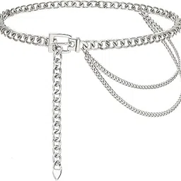 Punk Waist Chain Belt Gold Silver Metal Multi Layer Body Chains Fancy Belly Belts Party Sexy Body Accessories-image-36