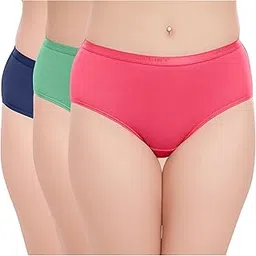 juliet Women's Cotton Plain Hipster Panties Pack of 3 SAVI-picture-13