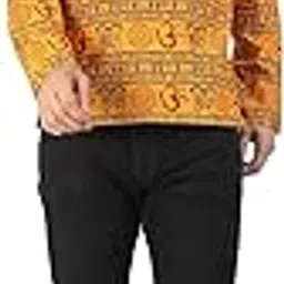 Men's Full Sleeve Om Printed Kurta - Pure Cotton Ethnic Wear for a Stylish Look-picture-14