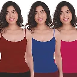 lovami closer to soul LOVAMI Women's Cotton Camisole/Slips (Pack of 3)-picture-18