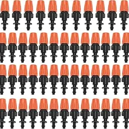 Beufee Drip Irrigation Emitters, 50PCS Irrigation Drippers Water Dripper for Plants Irrigation Sprinkler Heads Garden Irrigation Micro Dripper-picture-12
